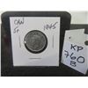 Image 1 : 1 1945 5 Cent Coin 