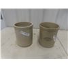2x 1 Gal Stoneware Crock