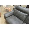 Image 5 : Leather / Leather Style Couch 78" Wide 