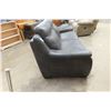 Image 6 : Leather / Leather Style Couch 78" Wide 