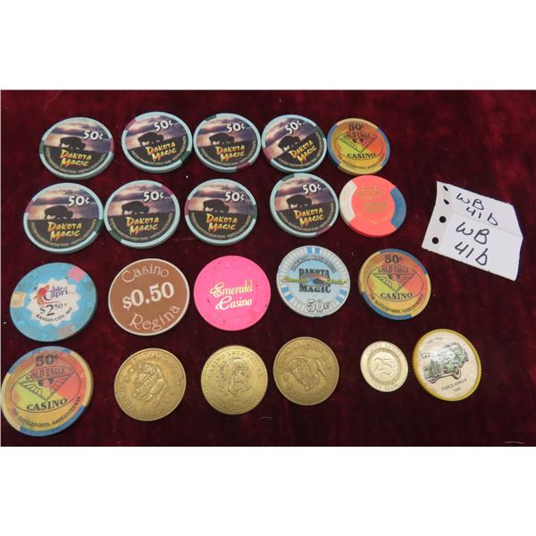 20 Casino Chips and Tokens