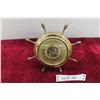 Image 1 : Vintage Brass ''Ship's Wheel'' Barometer 8'' Across