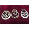 Image 3 : 7 Decorative Brass Horse Harness Medallions 3x3 1/4
