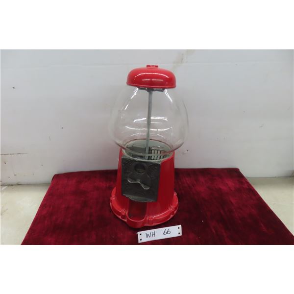 Vintage Cast Iron Bubble-gum Dispenser 15'' High