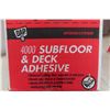 Image 6 : Case of 12 28 OZ Tubes of 4000 Subfloor and Deck Adhesive
