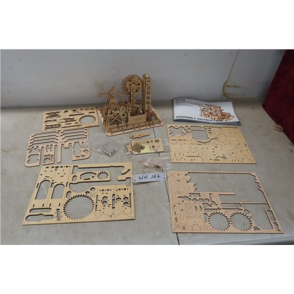 3D Mechanical Wooden Puzzle (Partially Assembled)