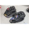 Image 2 : Lot of 5 Baseball Gloves and 2 Balls