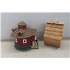Image 4 : 2 New Birdhouses Never Hung Outside Barn 9'' High and Gone Fishing 8 3/4'' High