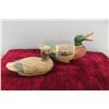 Image 5 : 3 Ducks, Wood, Bull Rush, Cornhusk, Tallest 11''