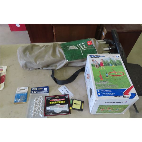 Foldable Stand Cooler, Lawn Darts