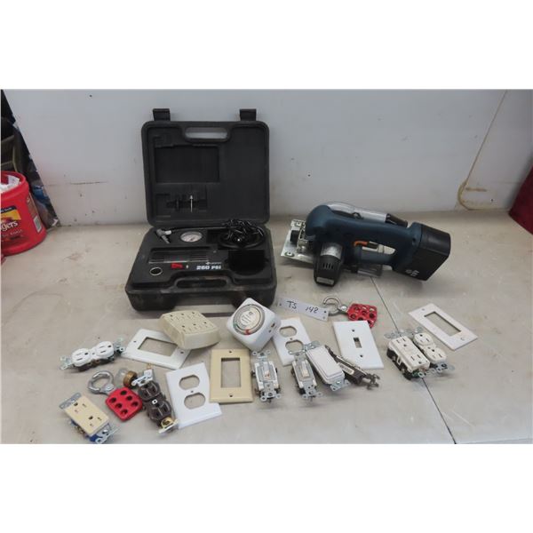 Superex 12V Air Compressor, 18V Cordless Circular Saw 