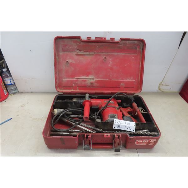 Hihi TE 72 Rotary Hammer Drill With Case and Bits Needs Switch