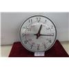 Image 1 : Electric 24 Hour Wall Clock 16'' Diameter