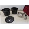 Image 2 : Cusimax Hot Plate, Stock Pot with Strainer Insert and Pot 