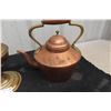 Image 2 : Copper Kettle and Brass Oil Lamp