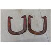 Image 2 : Vintage Horse Shoes Used for Horseshoe Pitching Game No Stakes