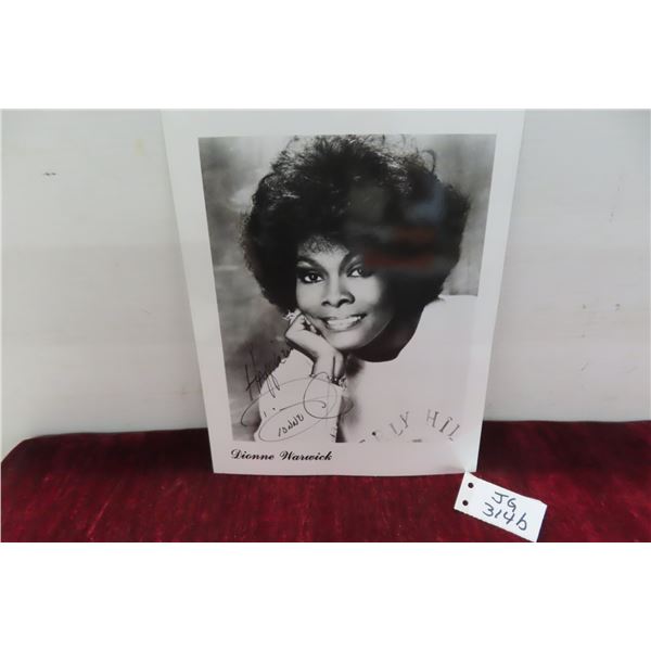 Dionne Warwick 8x10 Autograph Photo