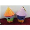 Image 2 : 9 Nicely Painted Hand Done Bird Houses 