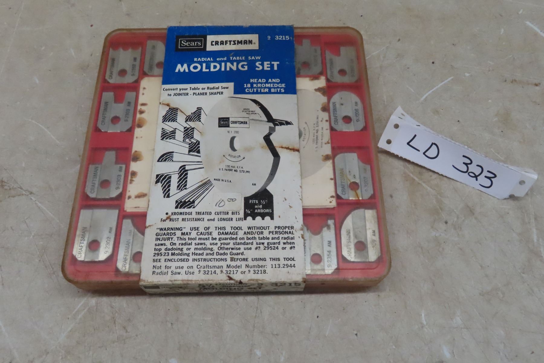 Craftsman Radial and Table Saw Moulding Set