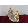 Image 14 : 6 Dresdin Figurines Largest Piece 6 3/4x7x3 1/2