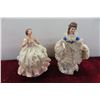 Image 2 : 6 Dresdin Figurines Largest Piece 6 3/4x7x3 1/2