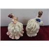 Image 3 : 6 Dresdin Figurines Largest Piece 6 3/4x7x3 1/2