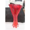 Image 3 : Coloured Blown Glass 2 Vases, Candy Dish, Glass Candy 
