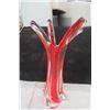Image 5 : Coloured Blown Glass 2 Vases, Candy Dish, Glass Candy 