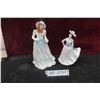 Image 1 : 2 Royal Doulton Figurines Emily 1989 8 1/4'' T and Margaret 2006 7'' T