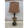 Image 2 : Table Lamp With Shade 31'' H and Solar Lamp 29'' H