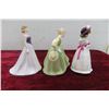 Image 2 : 3 Royal Doulton Figurines Free Spirit 2003 5 3/4'' T Fair Maiden 1966 5''