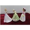 Image 4 : 3 Royal Doulton Figurines Free Spirit 2003 5 3/4'' T Fair Maiden 1966 5''