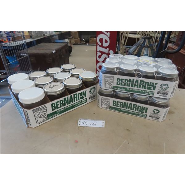 36 Mason Jars 24 Factory Sealed