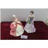 Image 1 : 2 Royal Doulton Figurines Wistful 1978 7 1/2'' T and Jessica 1997 8 1/4''T