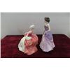Image 2 : 2 Royal Doulton Figurines Wistful 1978 7 1/2'' T and Jessica 1997 8 1/4''T