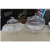 Image 2 : Serving Ware Covered Pedestal Cake Plate Platters, Butter Melting Bowls