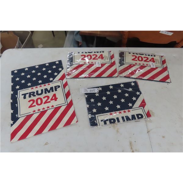New 4 Trump Flags 13''x18''