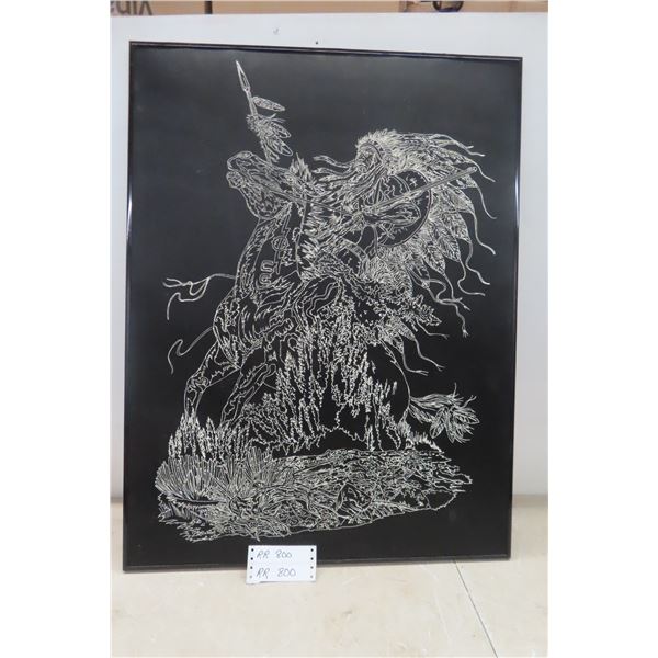 Stencilled Indigenous Art 33x25