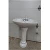 Image 1 : Pedestal Bathroom 2 Piece Sink with Taps