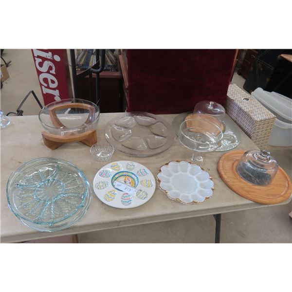 Serving ware, Chess Boards, Egg Plates 