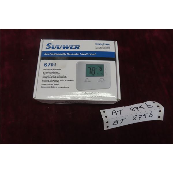 New Single Stage Thermostat 