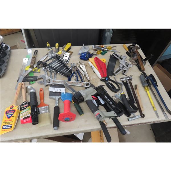 Hand Tools, Screwdrivers, Prybar, Chalk Line, Trowels