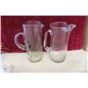 Image 2 : Crystal/Cut Glass 2 Cannisters, Pitchers, Punch Bowl 