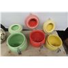 Image 6 : 3 Piece Cannister Set, Colourful Serving Bowls