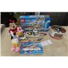 Image 1 : Lego City Fishing Boat, Microcars Minnie Mouse and Daisy Duck Stuffies