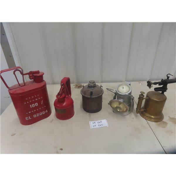 Safety Gas Case, Kerosene Can, Blow Torch