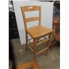 Image 2 : Oak Swivel Rocking Office Chair + Stool 