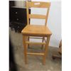 Image 5 : Oak Swivel Rocking Office Chair + Stool 