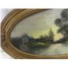 Image 4 : Oval Antique Picture In Frame 13 1/2" x 23"