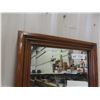 Image 2 : Wood Framed Beveled Mirror 16"x42" 